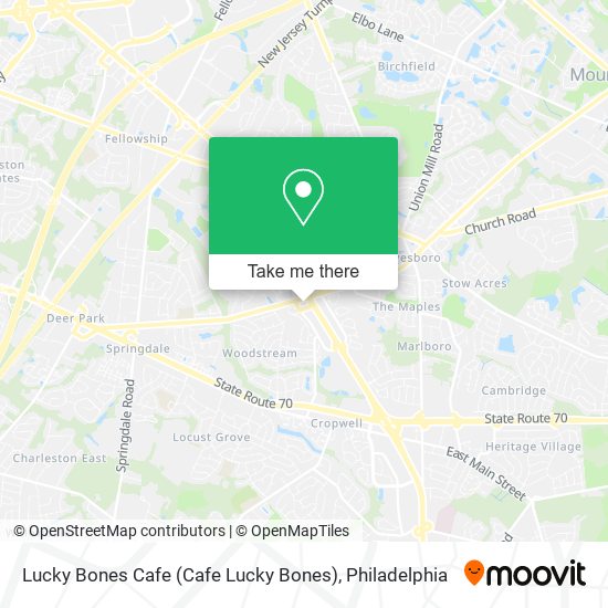 Mapa de Lucky Bones Cafe