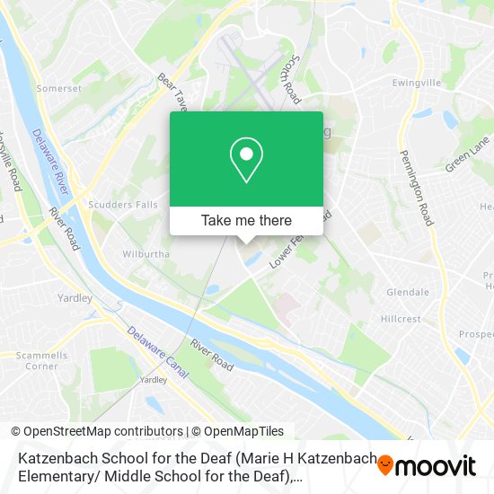 Mapa de Katzenbach School for the Deaf (Marie H Katzenbach Elementary/ Middle School for the Deaf)