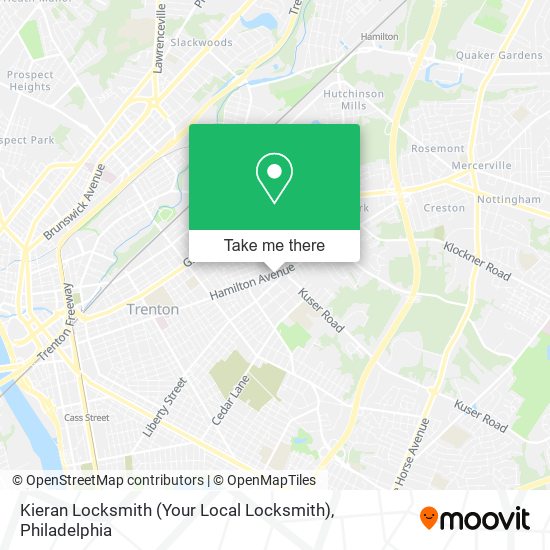 Mapa de Kieran Locksmith (Your Local Locksmith)