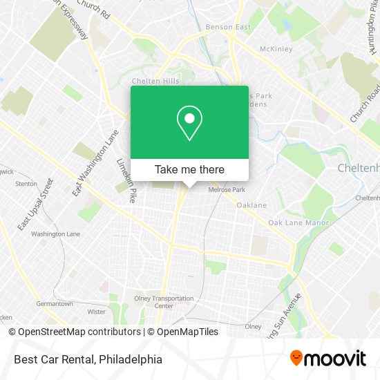 Mapa de Best Car Rental