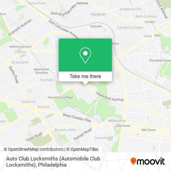 Mapa de Auto Club Locksmiths (Automobile Club Locksmiths)