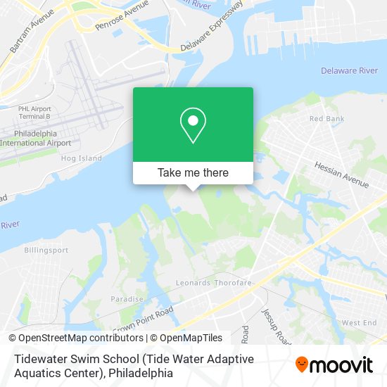 Mapa de Tidewater Swim School (Tide Water Adaptive Aquatics Center)