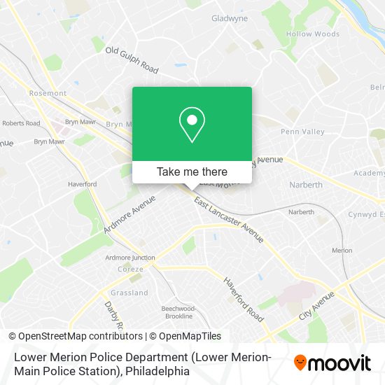 Mapa de Lower Merion Police Department (Lower Merion-Main Police Station)