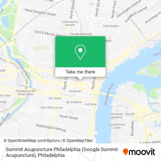 Mapa de Summit Acupuncture Philadelphia (Google Summit Acupuncture)