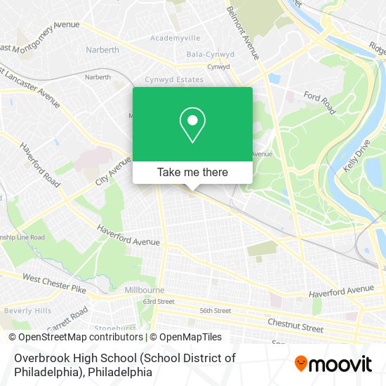 Overbrook High School (School District of Philadelphia) map