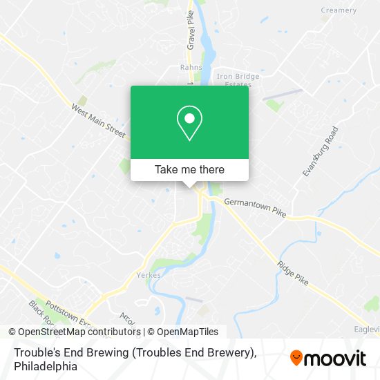 Trouble's End Brewing (Troubles End Brewery) map