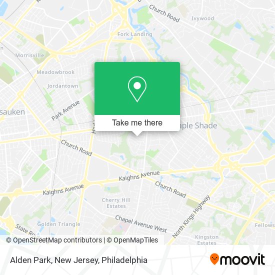 Alden Park, New Jersey map