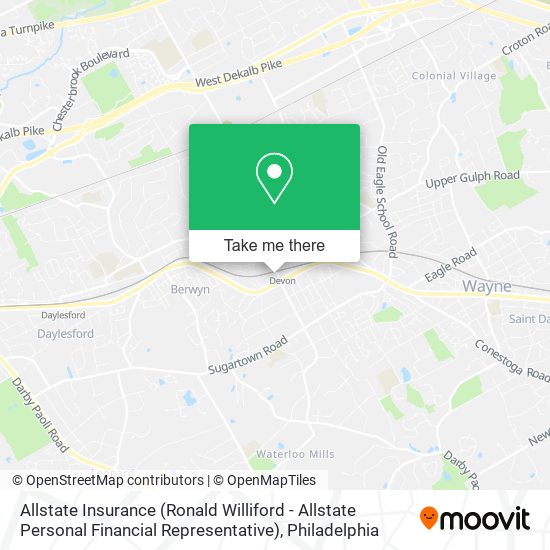 Mapa de Allstate Insurance (Ronald Williford - Allstate Personal Financial Representative)