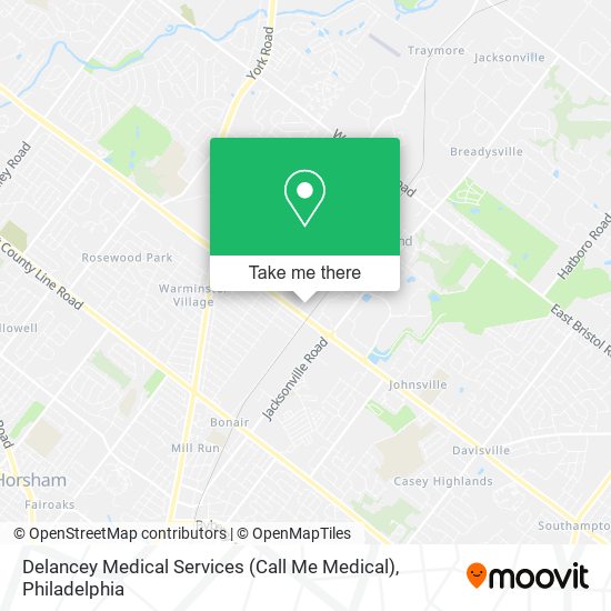 Mapa de Delancey Medical Services (Call Me Medical)