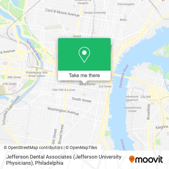 Mapa de Jefferson Dental Associates (Jefferson University Physicians)