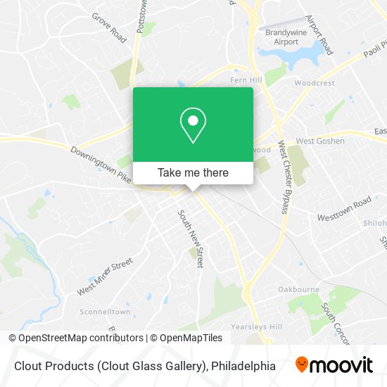 Mapa de Clout Products (Clout Glass Gallery)
