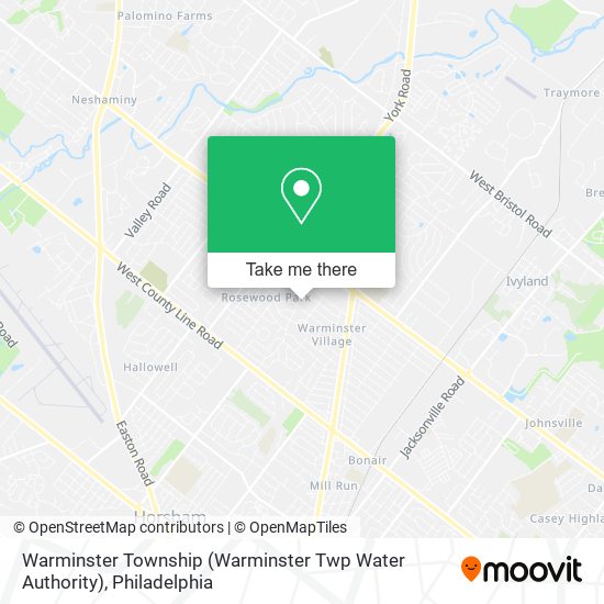 Warminster Township (Warminster Twp Water Authority) map
