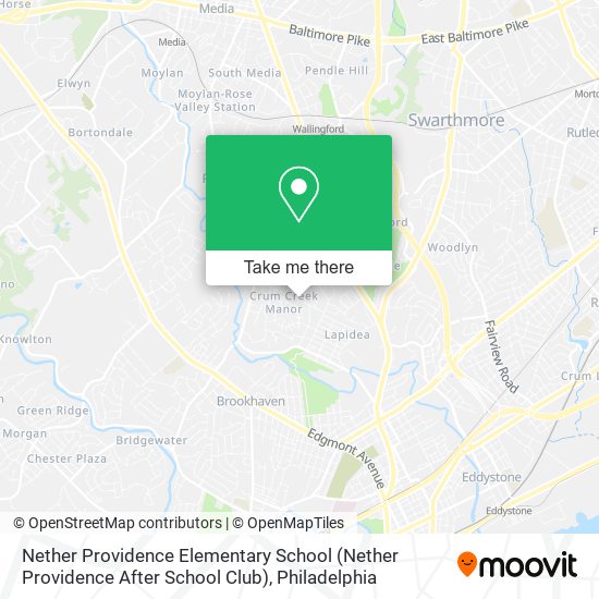 Mapa de Nether Providence Elementary School (Nether Providence After School Club)