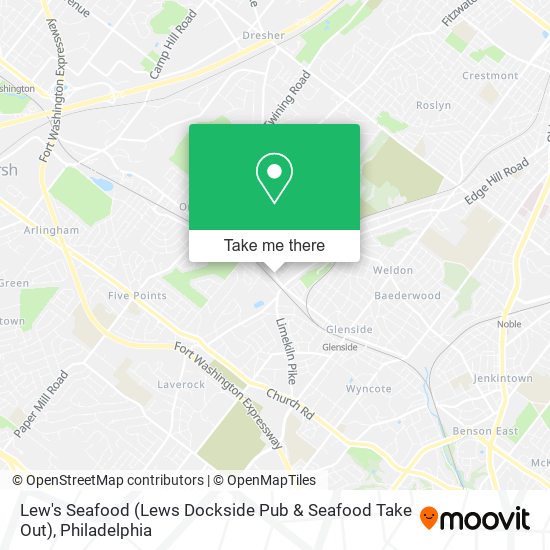 Mapa de Lew's Seafood (Lews Dockside Pub & Seafood Take Out)