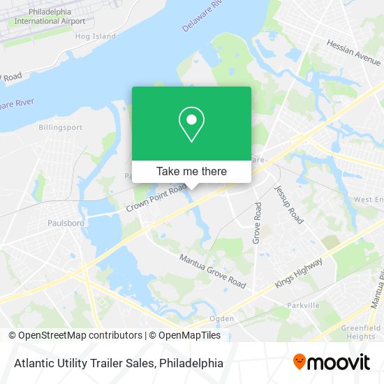 Atlantic Utility Trailer Sales map