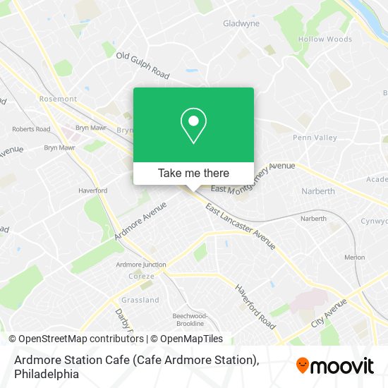 Ardmore Station Cafe map