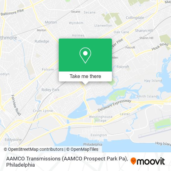 AAMCO Transmissions (AAMCO Prospect Park Pa) map
