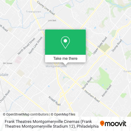 Mapa de Frank Theatres Montgomeryville Cinemas (Frank Theatres Montgomeryville Stadium 12)