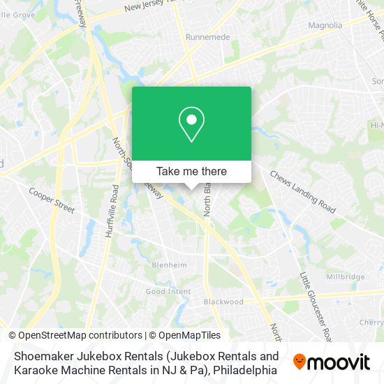 Mapa de Shoemaker Jukebox Rentals (Jukebox Rentals and Karaoke Machine Rentals in NJ & Pa)