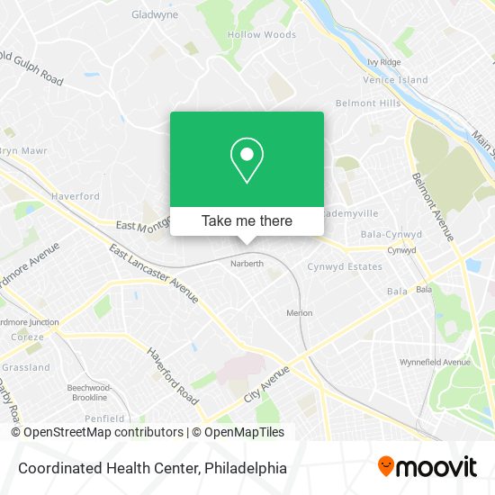 Coordinated Health Center map
