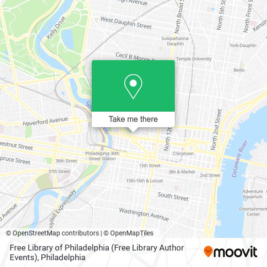 Mapa de Free Library of Philadelphia (Free Library Author Events)