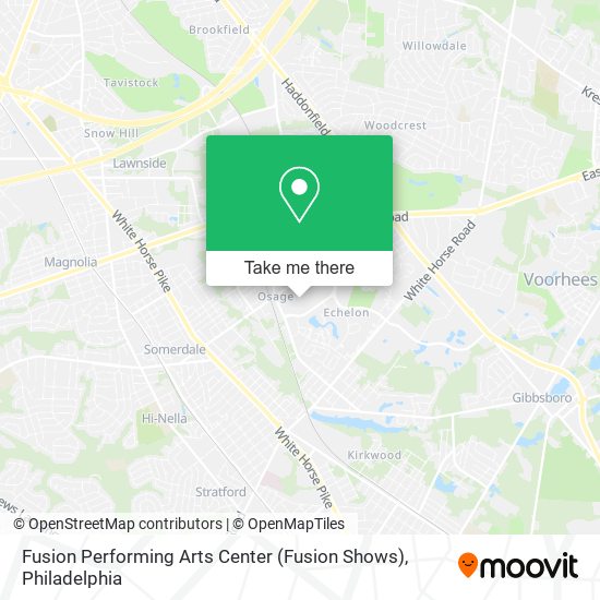 Mapa de Fusion Performing Arts Center (Fusion Shows)