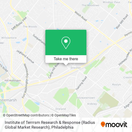 Institute of Terrrsm Research & Response (Radius Global Market Research) map