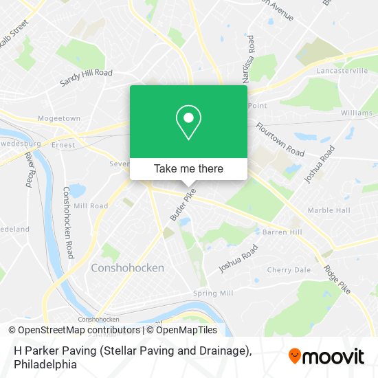 H Parker Paving (Stellar Paving and Drainage) map