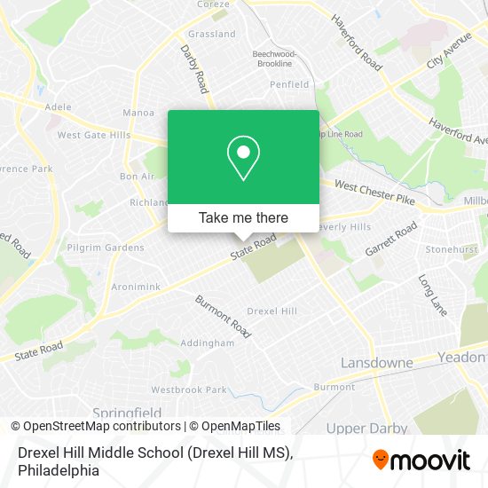 Drexel Hill Middle School (Drexel Hill MS) map