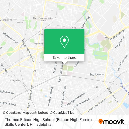Mapa de Thomas Edison High School (Edison High-Fareira Skills Center)