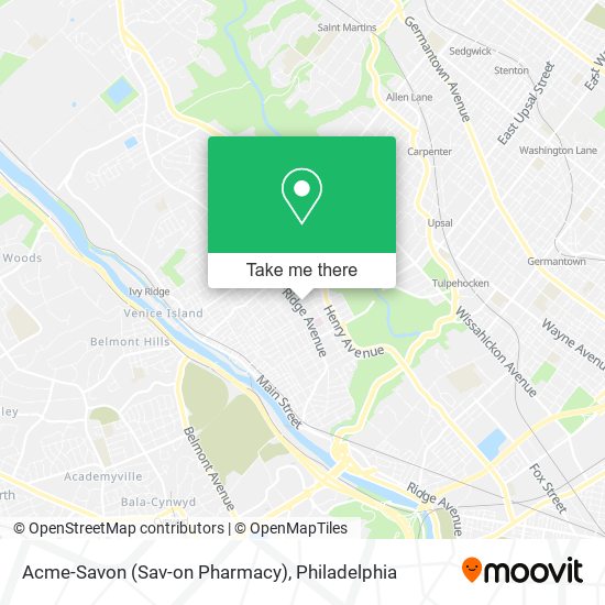 Mapa de Acme-Savon (Sav-on Pharmacy)