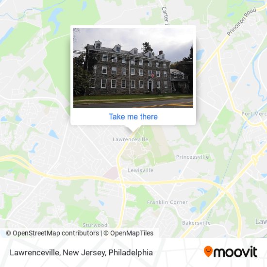 Lawrenceville, New Jersey map