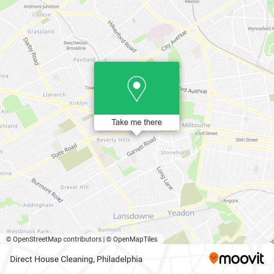 Direct House Cleaning map