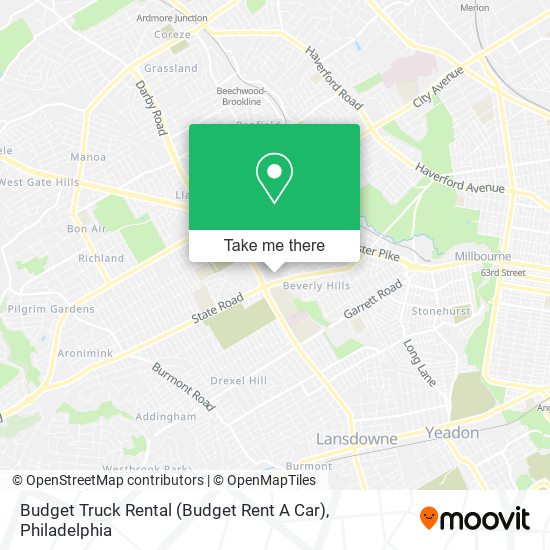 Mapa de Budget Truck Rental (Budget Rent A Car)