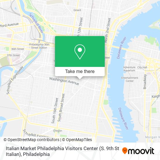 Italian Market Philadelphia Visitors Center (S. 9th St Italian) map