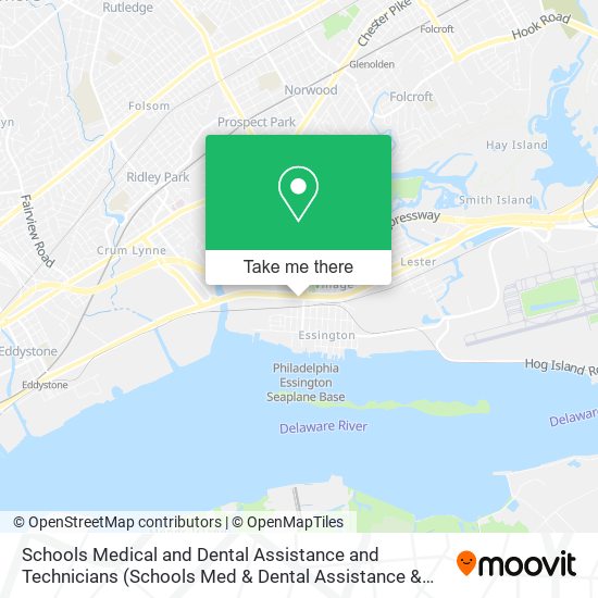 Mapa de Schools Medical and Dental Assistance and Technicians (Schools Med & Dental Assistance & TCH)