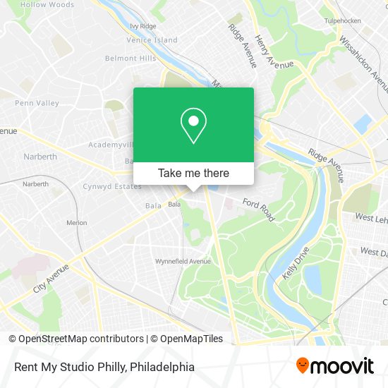 Rent My Studio Philly map