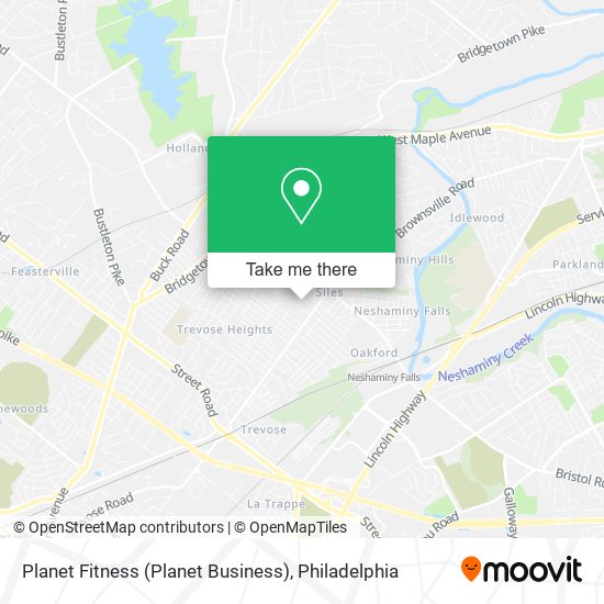 Mapa de Planet Fitness (Planet Business)