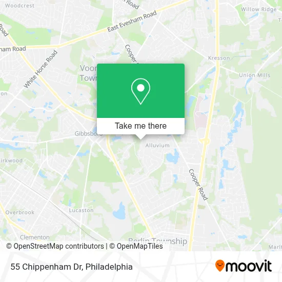 55 Chippenham Dr map