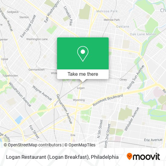 Mapa de Logan Restaurant (Logan Breakfast)