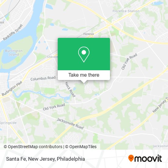 Mapa de Santa Fe, New Jersey