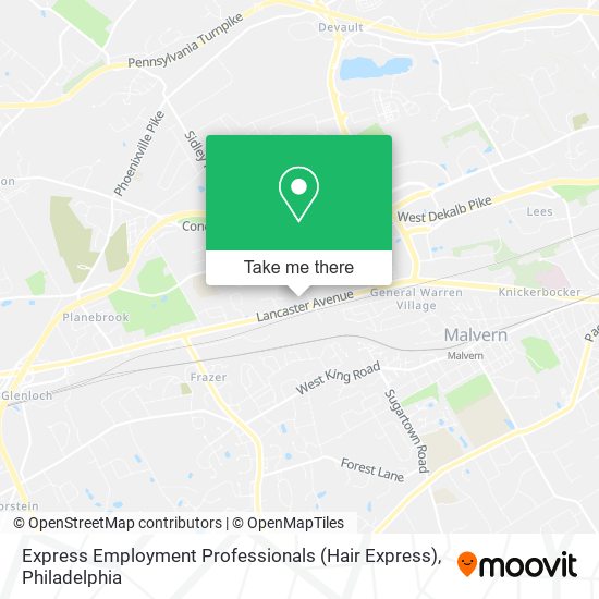 Mapa de Express Employment Professionals (Hair Express)