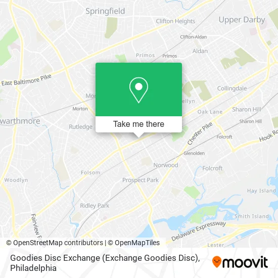 Goodies Disc Exchange map