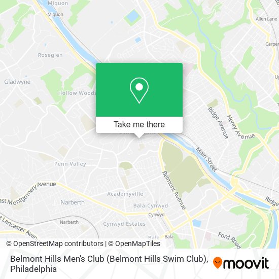 Belmont Hills Men's Club (Belmont Hills Swim Club) map