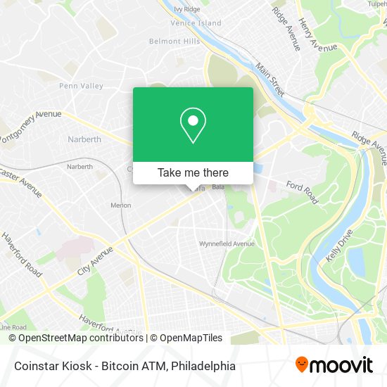 Coinstar Kiosk - Bitcoin ATM map