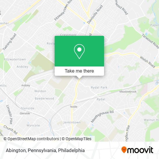 Mapa de Abington, Pennsylvania