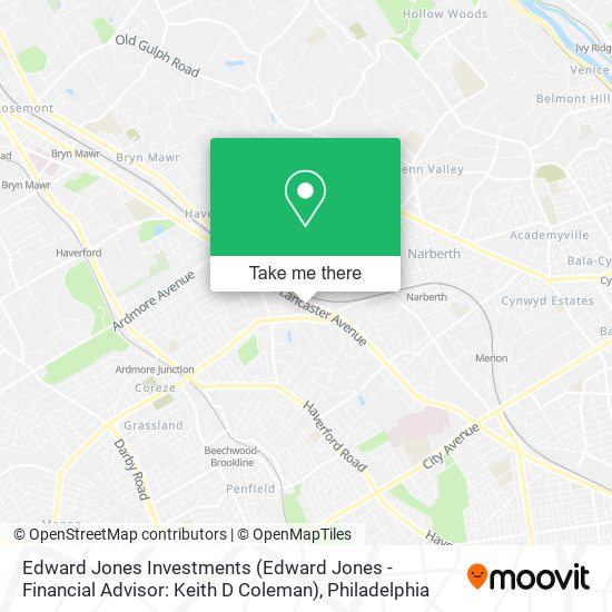 Mapa de Edward Jones Investments (Edward Jones - Financial Advisor: Keith D Coleman)