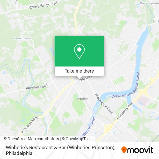 Winberie's Restaurant & Bar (Winberies Princeton) map