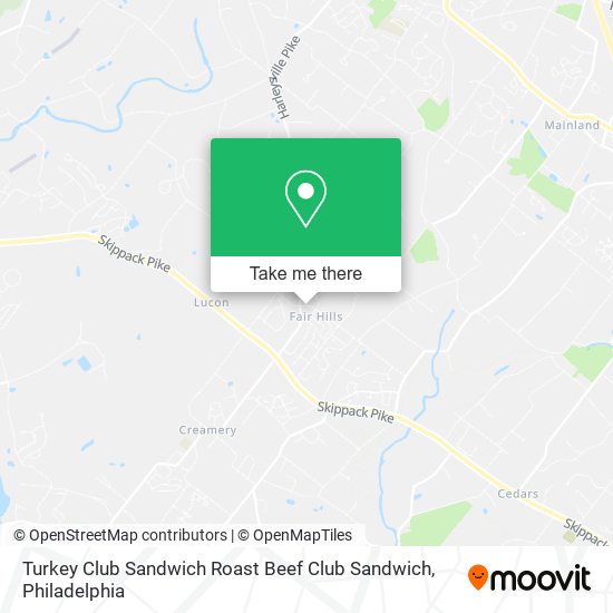 Turkey Club Sandwich Roast Beef Club Sandwich map