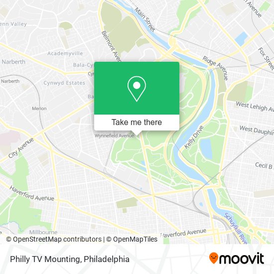 Mapa de Philly TV Mounting